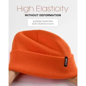 FURTALK Beanie Hat for Men Women Winter Hats for Women Men Soft Warm Unisex Cuffed Beanie Knitted Skull Cap