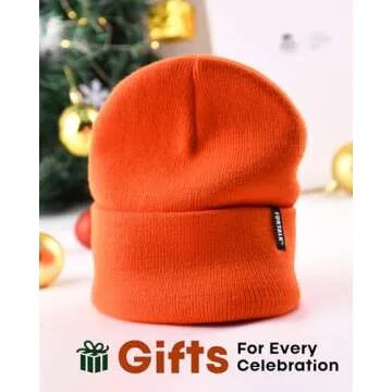 FURTALK Beanie Hat for Men Women Winter Hats for Women Men Soft Warm Unisex Cuffed Beanie Knitted Skull Cap
