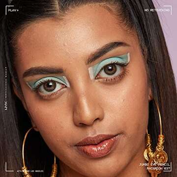 NYX PROFESSIONAL MAKEUP Jumbo Eye Pencil, Blendable Eyeshadow Stick & Eyeliner Pencil - Macaroon (Mint)