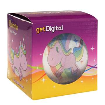 getDigital Unicorn Toilet Paper Novelty Bathroom Tissue - 1 Roll with 200 Sheets - Gift Box included