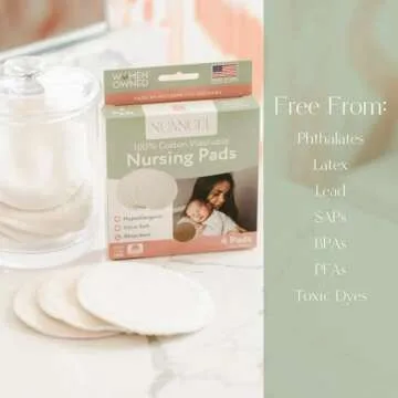 NuAngel Washable Nursing Pads - Essential for New Moms