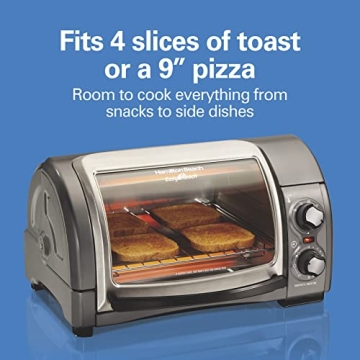 Hamilton Beach Easy Reach Toaster Oven with Roll-Top Door