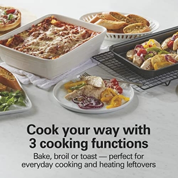 Hamilton Beach Easy Reach Toaster Oven with Roll-Top Door