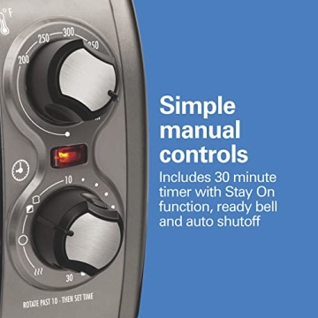 Hamilton Beach Easy Reach Toaster Oven with Roll-Top Door