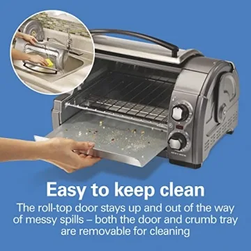 Hamilton Beach Easy Reach Toaster Oven with Roll-Top Door