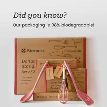 Starpack 'Finger Loving' Kid Safe Kitchen Knife Set of 3 - Kids Knife Set for Real Cooking - Serrated Edges Toddler Knife Set for 3+ Year Olds - Montessori Knife Set - BPA-Free Nylon Knives for Kids