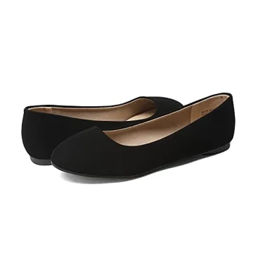 DREAM PAIRS Comfortable Women's Black Flats for All Occasions