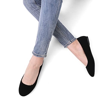 DREAM PAIRS Comfortable Women's Black Flats for All Occasions