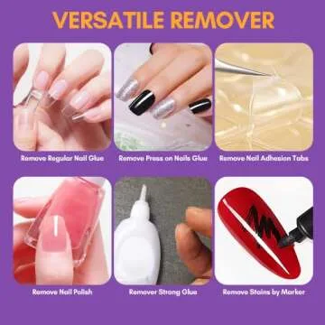 Makartt Nail Glue Remover for Easy Nail Removal 50ML