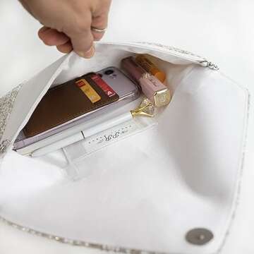 Bridal Clutch Wifey Purse, Wifey Bag, Bridal Purse, Hand Beaded Bride Purse, Perfect Bride Gifts for Bridal Shower, Engagement Gift, Bachelorette, Wedding Party