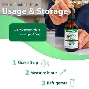 LIQUIDHEALTH Nascent Iodine Drops for Thyroid Support