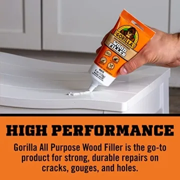 Gorilla All Purpose Wood Filler for Flawless Repairs