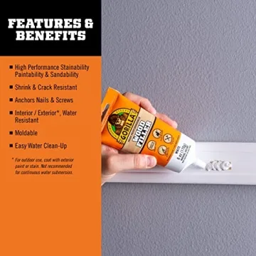 Gorilla All Purpose Wood Filler for Flawless Repairs