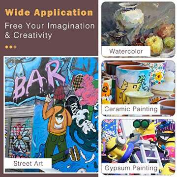 MoKo 10 Pieces Stainless Steel Palette Knife Set, Thin and Flexible Art Tools with Wooden Handle for Oil Painting, Canvas Acrylic Painting, Color Mixing & Texture, Wooden Color