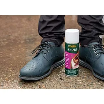Cadillac Shield Water and Stain - Leather and Fabric Protector Spray - Great for Shoes - 5.5 oz - Waterproof and Protect Suede, Leather, Nubuck, Fabric, Nylon, Polyester & More
