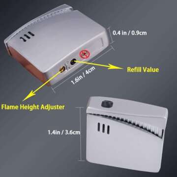 AMANCY Deluxe Portable 3 Holder Cigar Case Set With Lighter and Cutter Great Gift Kit