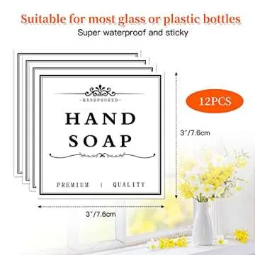 12 PCS Waterproof Soap Labels - Perfect for Organizing
