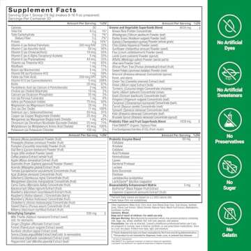 Force Factor Smarter Greens Superfoods Powder for Health