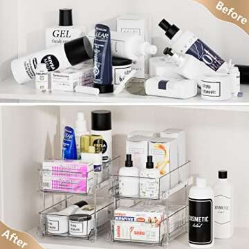 Clear Organizer with Pull-Out Drawer for All Spaces