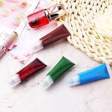HRLORKC Empty Lip Gloss Tubes for DIY Cosmetic Use