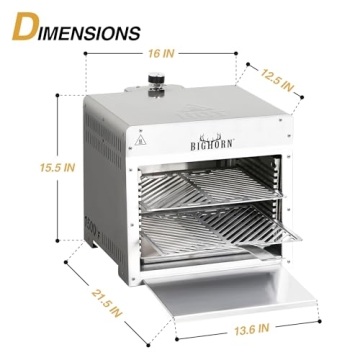 BIG HORN OUTDOORS Infrared Grill for Perfect Steaks