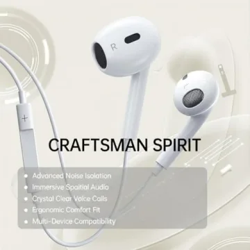 USB-C Wired Earbuds with Mic for iPhone 17 & Android