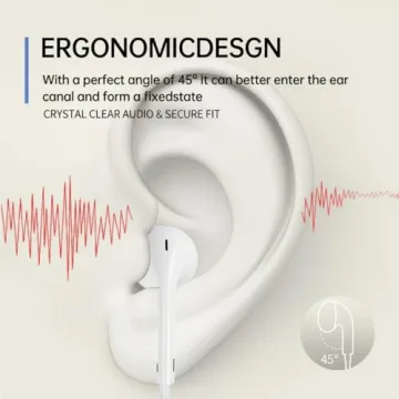 USB-C Wired Earbuds with Mic for iPhone 17 & Android