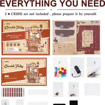 Chocolate Building Model Kit by ROKR Puzzles