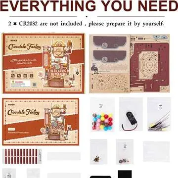 Chocolate Building Model Kit by ROKR Puzzles