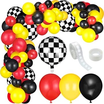 127 Piece Race Car Party Balloon Kit for Unforgettable Events