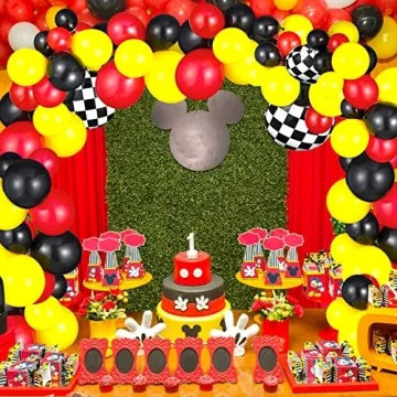 127 Piece Race Car Party Balloon Kit for Celebrations