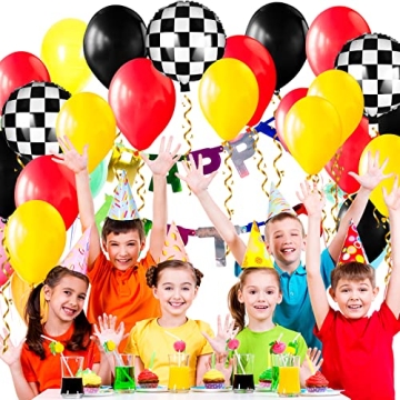 127 Piece Race Car Party Balloon Kit for Celebrations