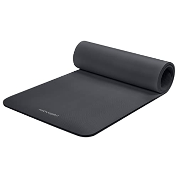 Retrospec Solana Yoga Mat 1/2" Thick w/Nylon Strap for Men & Women - Non Slip Excercise Mat for Yoga...