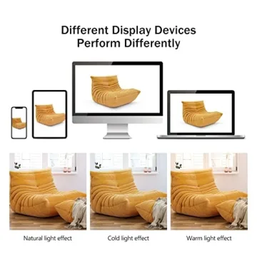 Fireside Chair, Mid Century Floor Sofa, Soft Floor Lounge Chair Lazy Sofa Accent Chair for Living Room Bedroom Salon Office (Suede, Yellow)