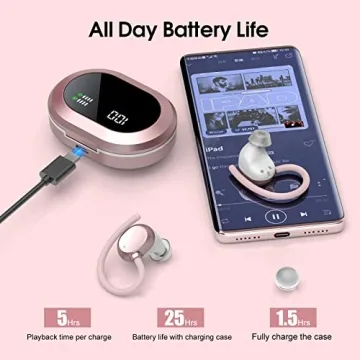 HiFi Wireless Earbuds - Bluetooth 5.3 with 30Hrs Playtime