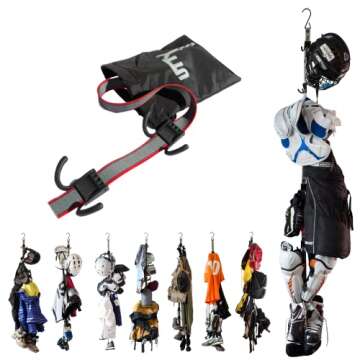 UTTY Hanging Multipurpose Portable Hockey Drying Rack - Hockey Gear Drying Rack with Adjustable Hook...