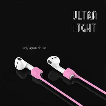 Ultra Strong Magnetic Airpod Pro Strap Anti-Lost Cord Sports Lanyard Compatible with Airpods 3rd 2nd Generation Pro 3 2 1 (Pink)