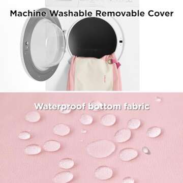 Lesure Small Dog Car Seat for Small Dogs - Waterproof Dog Booster Seat for Car with Storage Pockets and Clip-On Safety Leash and Thickened Memory Foam Filling, Pet Travel Carrier Bed Strawberry Cream