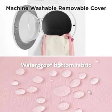 Lesure Small Dog Car Seat for Small Dogs - Waterproof Dog Booster Seat for Car with Storage Pockets and Clip-On Safety Leash and Thickened Memory Foam Filling, Pet Travel Carrier Bed Strawberry Cream