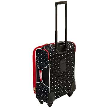 American Tourister Disney Softside Luggage with Spinner Wheels, Minnie Mouse Red Bow, 21-Inch