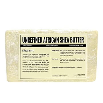 Sheanefit Unrefined Ivory Shea Butter Bulk 5 LB Bar