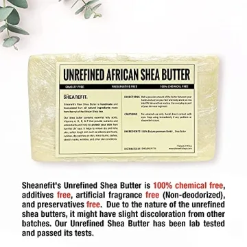 Sheanefit Unrefined Ivory Shea Butter Bulk 5 LB Bar