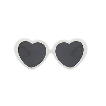 FOURCHEN Heart Shaped Sunglasses for Kids with UV Protection