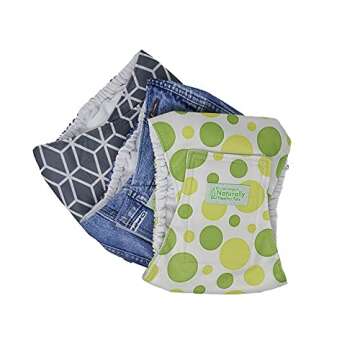 Dr. Judy Morgan's Naturally Healthy Pets Washable Male Dog Diaper Belly Band wrap Print Colors (Medium)