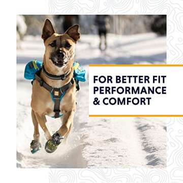 Ruffwear, Bark'n Boot Liners Stretch Socks for Dog Boots, Twilight Gray, 2.50 in/ 2.75 in