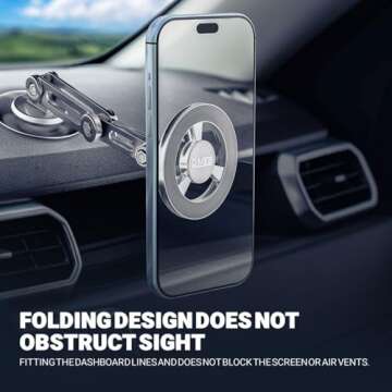 Magnetic Phone Holder for Car, Phone Holders for Car [360° Rotation], Dashboard Magnetic Car Phone Holder, Car Phone Holder for iphone 15 14 13 12