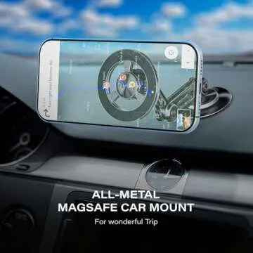 Magnetic Car Phone Holder with 360° Rotation for All Phones