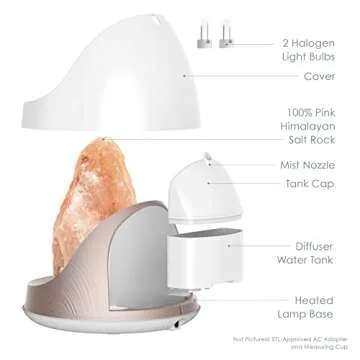 Pure Enrichment Himalayan Salt Lamp & Oil Diffuser