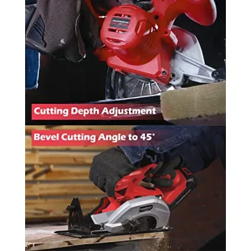 PowerSmart 20V Cordless Circular Saw Fast Charger 2.0Ah Battery