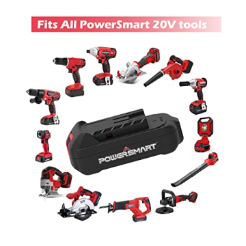 PowerSmart 20V Cordless Circular Saw Fast Charger 2.0Ah Battery